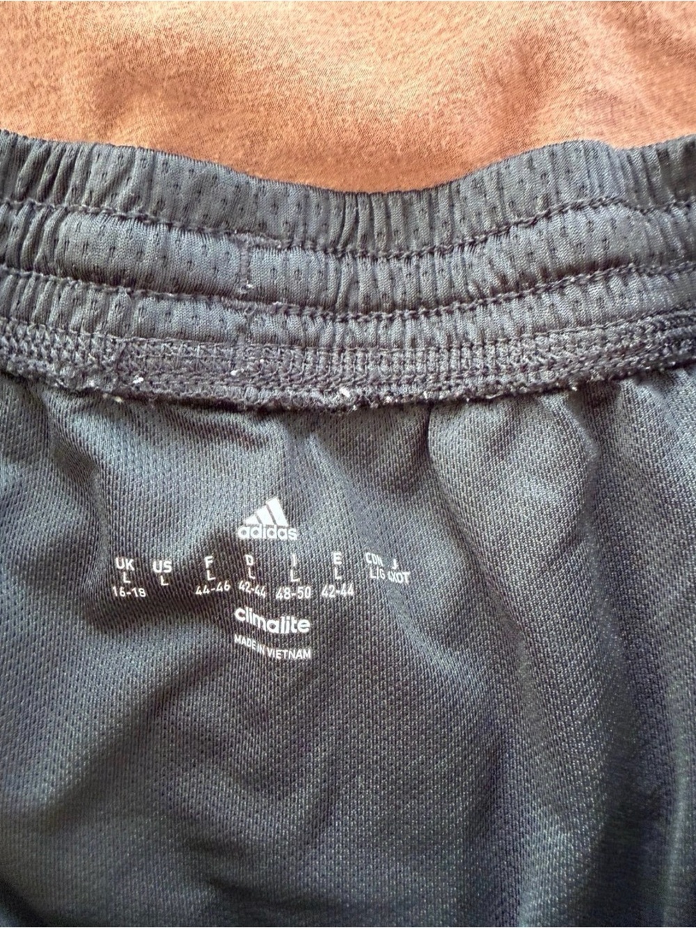 adidas Black Athletic Shorts with Pink Side Stripes - Picture 4 of 4